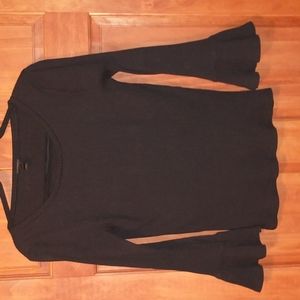 J.Crew woman's size M cotton blend ribbed top with bell sleeves